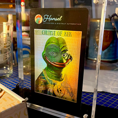 CULTOFKEK Physical XCER Card (1 of 4) with 1/100 Digital Token