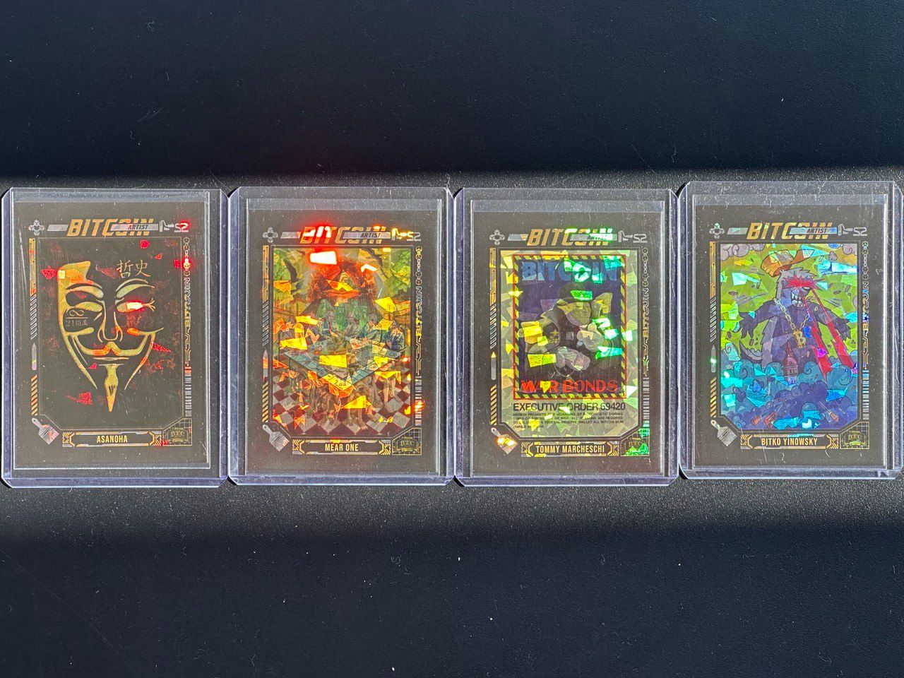 S2 Bitcoin Artists Complete Set (4 Cards #/210)