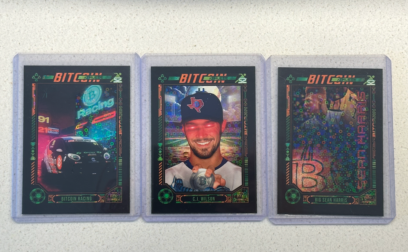S2 Lot: Bitcoin Athletes Complete Set of 3 (#/500)