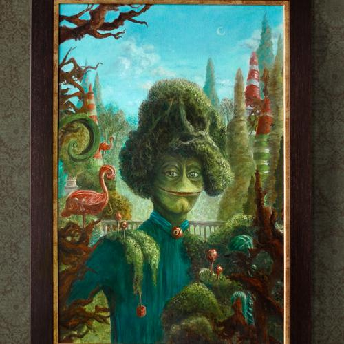 CONTEPEPE Framed Painting and Token