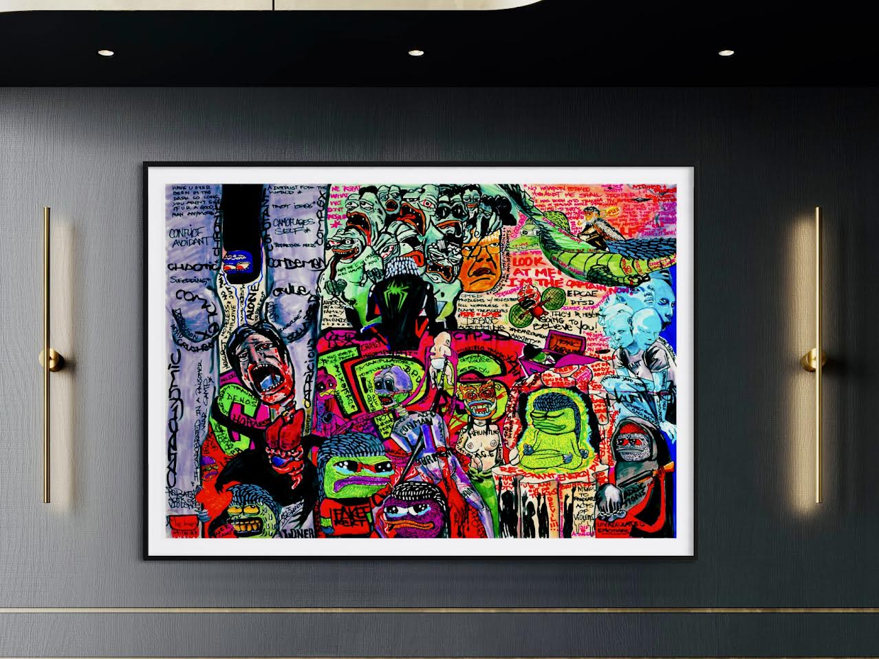 "nobody not really" Framed w/ 1/1 Token