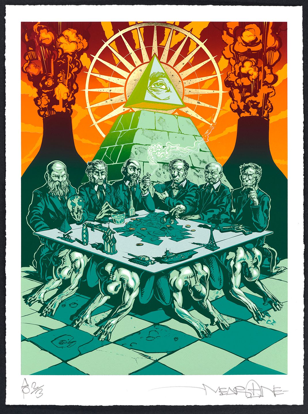 "False Profits" Rare Gold Artist Proof