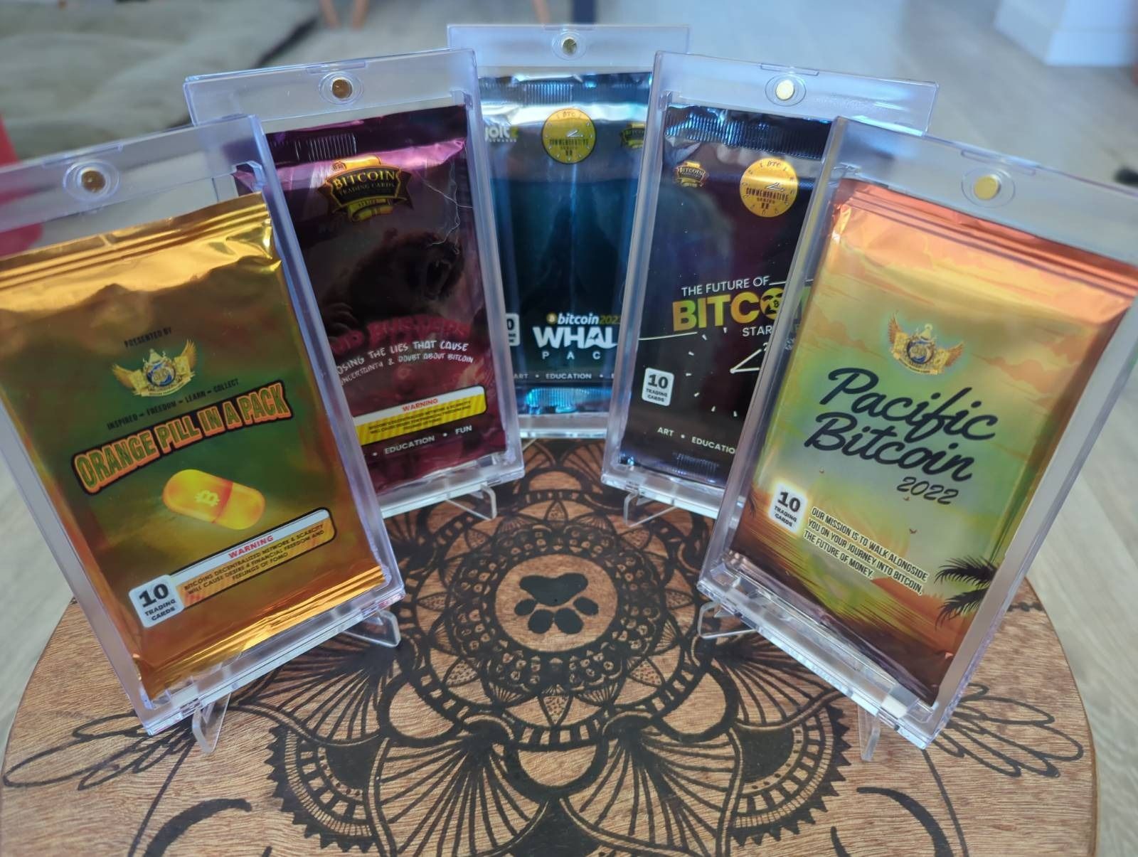 Every pack set with acrylic case