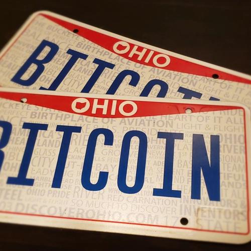 OFFICIAL State of Ohio ‘BITCOIN’ License Plates