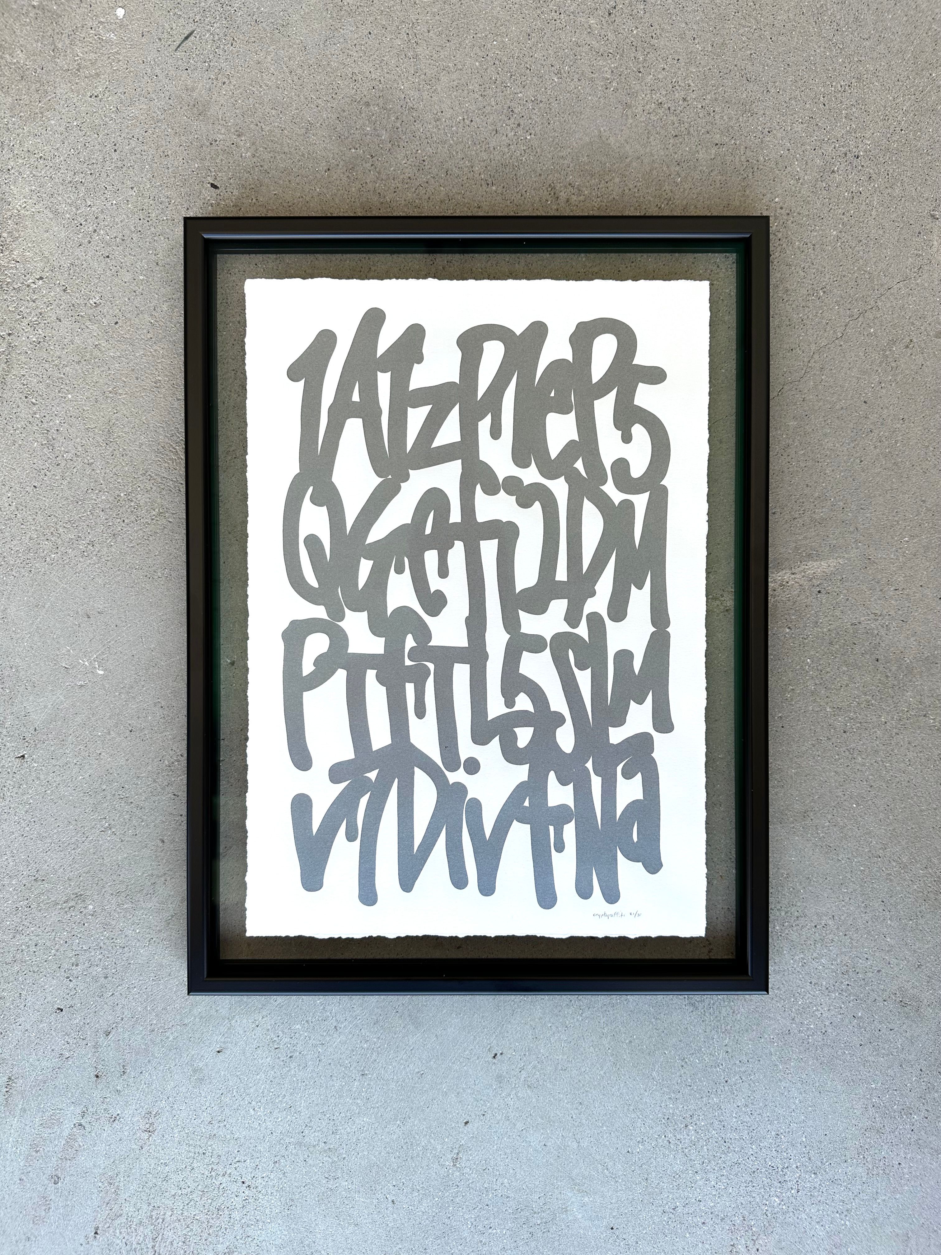 Genesis Address #21/35 charcoal print 