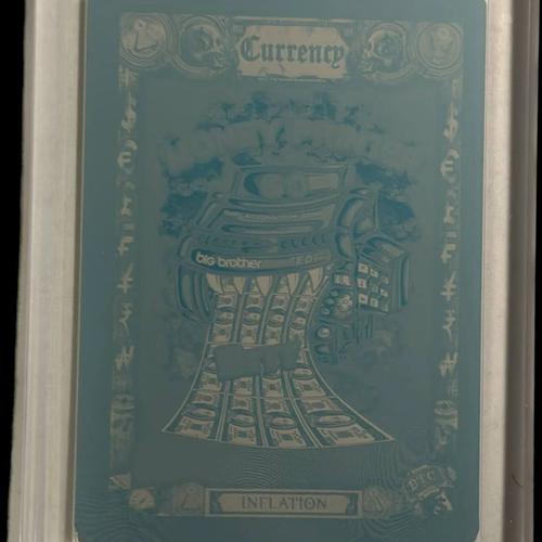 1/1 Original Printing Plate used to make Series 1 Card for BTC