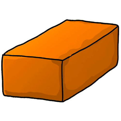 #1454 | Orange Bitcoin Brick