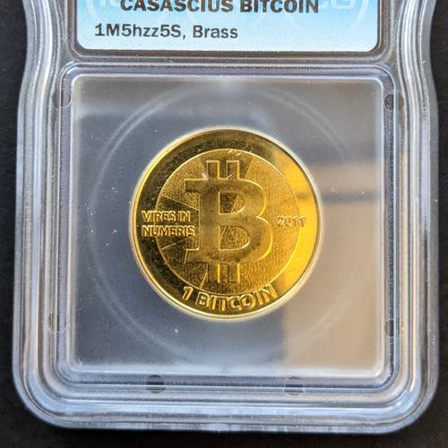 1 BTC Casascius Brass 2011 Series 2 (PCGS Graded – MS68)