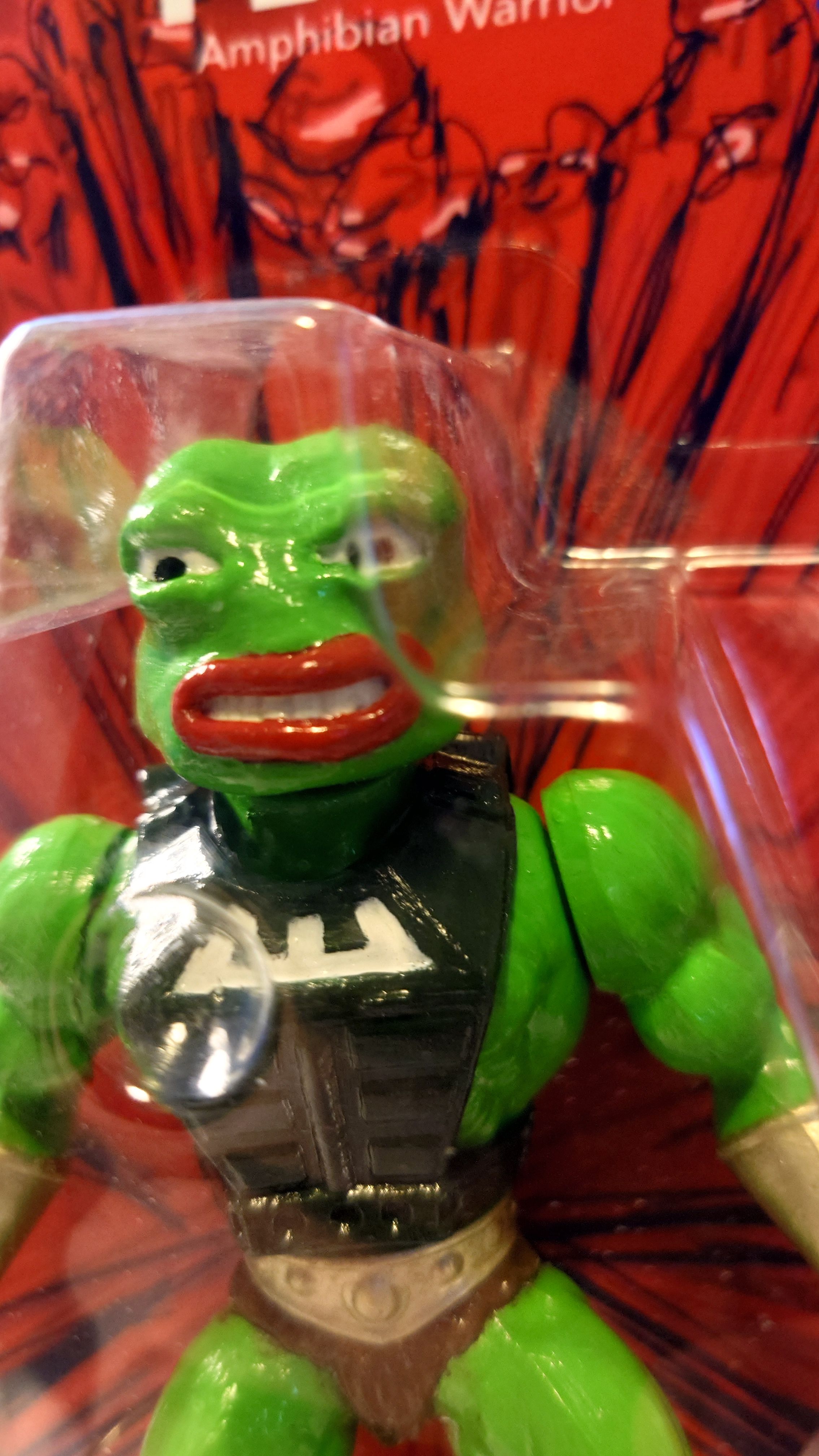 Masterspepe - Pepor Action Figure PLUS Rare Pepe Token
