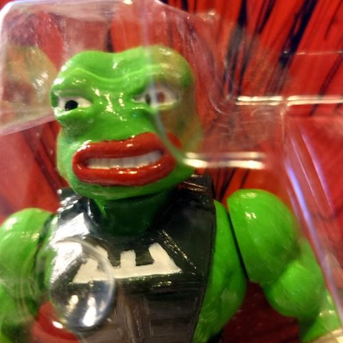 Masterspepe - Pepor Action Figure PLUS Rare Pepe Token