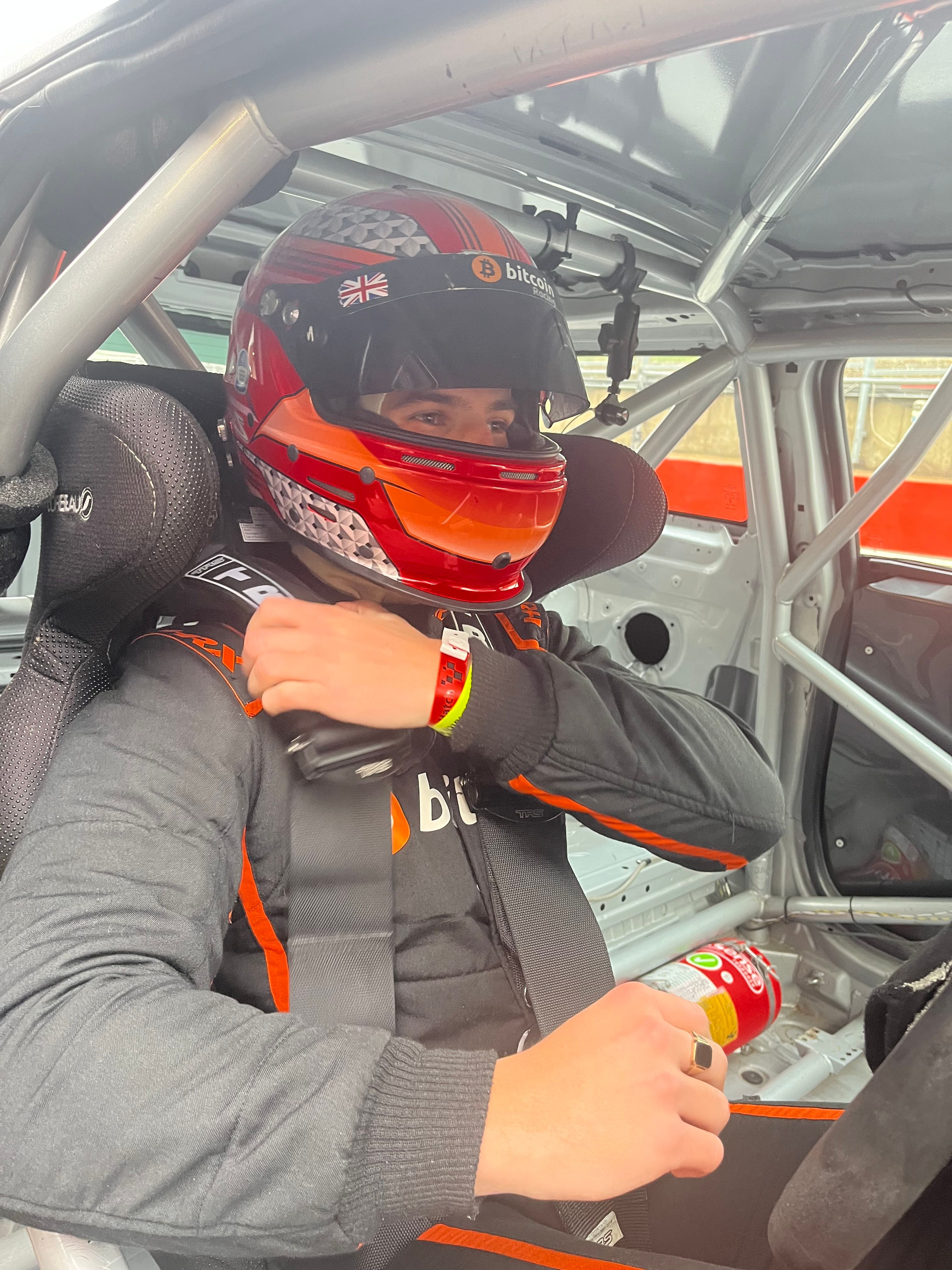 Signed Bitcoin Racing Helmet