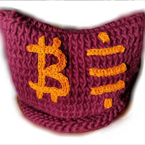 Katknits Bitcoin Hat