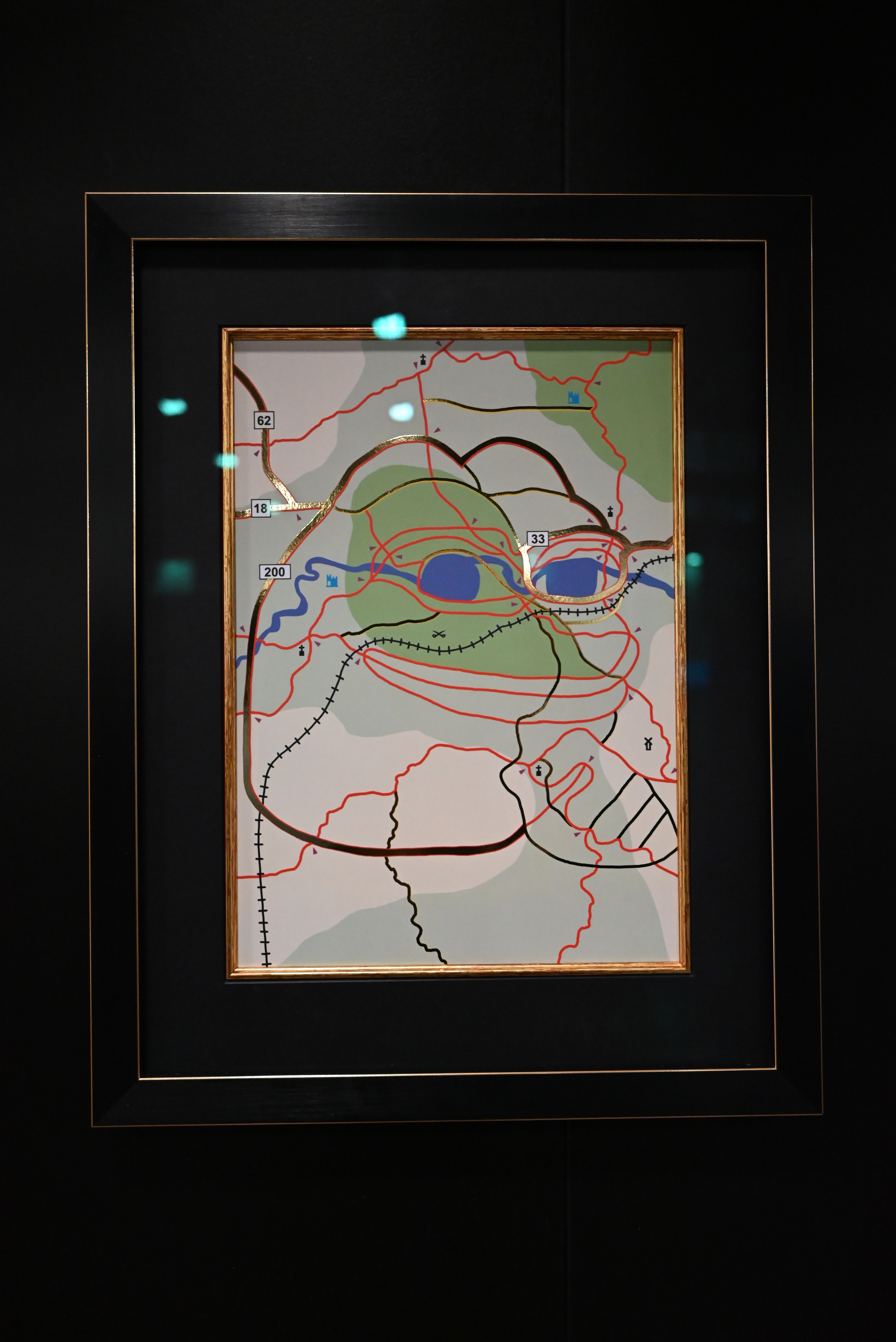 ROADMAPEPE Framed Foil Print
