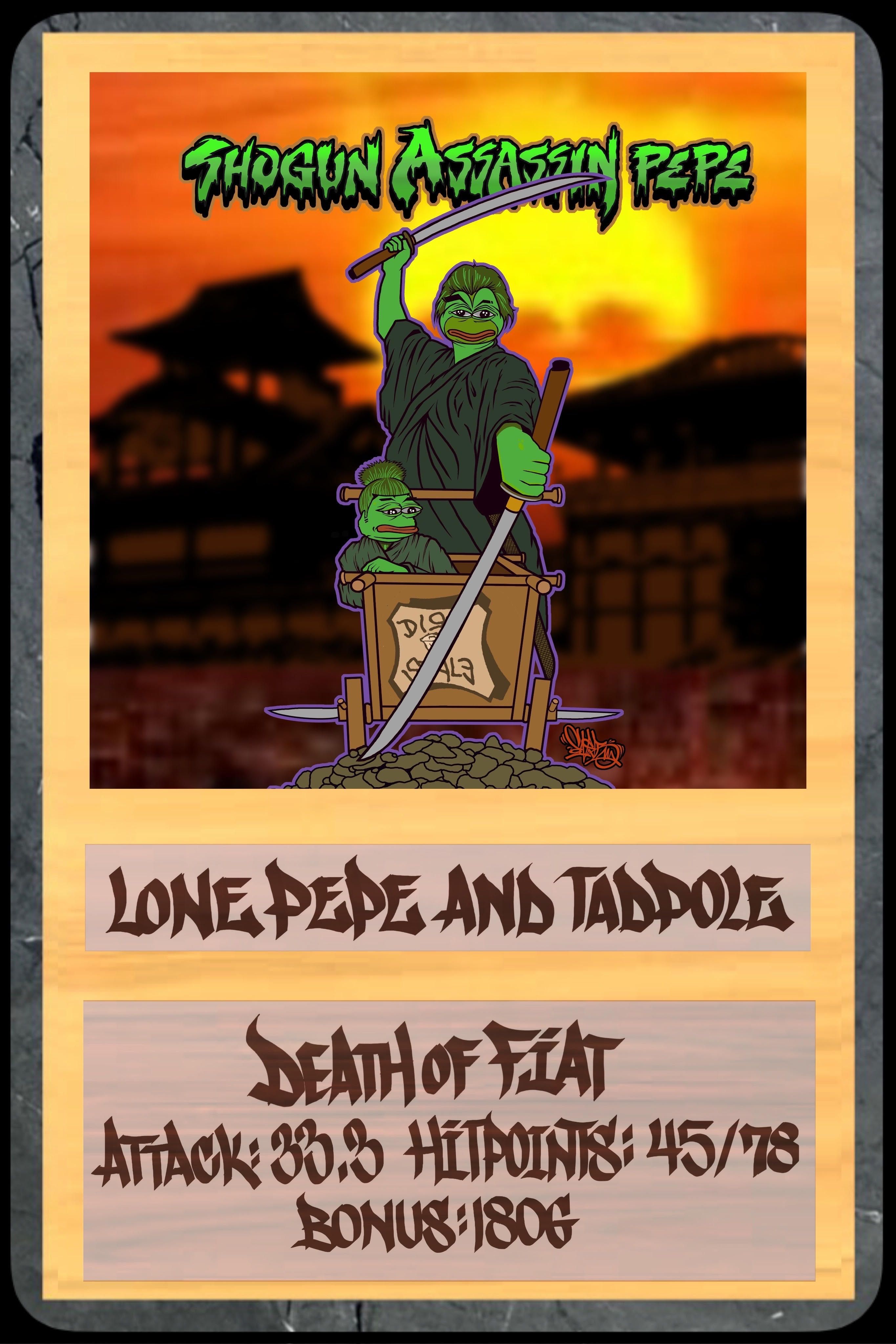 Shogun Assassin Pepe - Lone Frog and Tadpole
