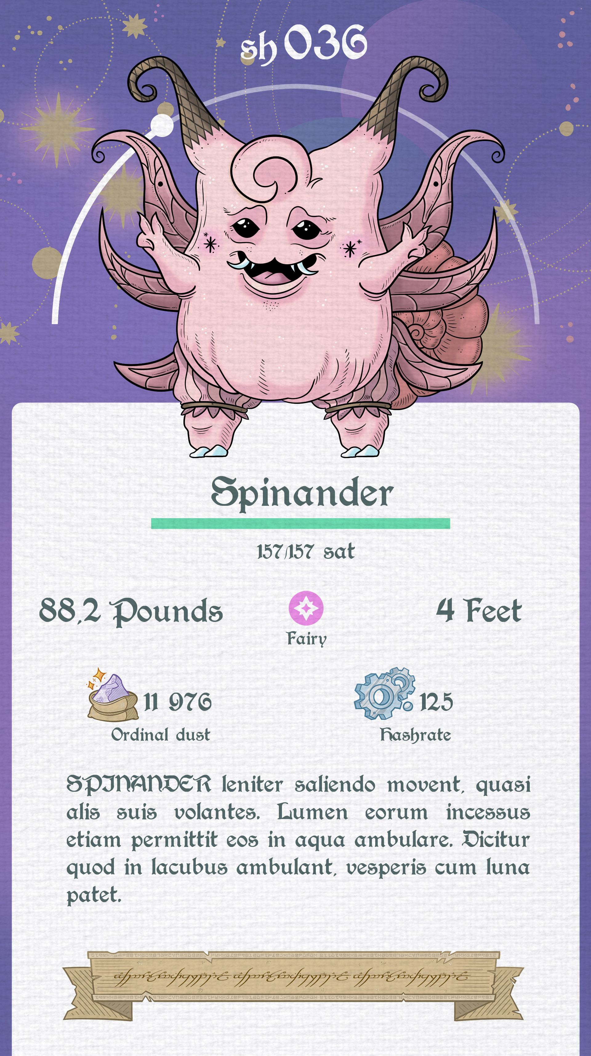 Satoshimon 036 - Spinander