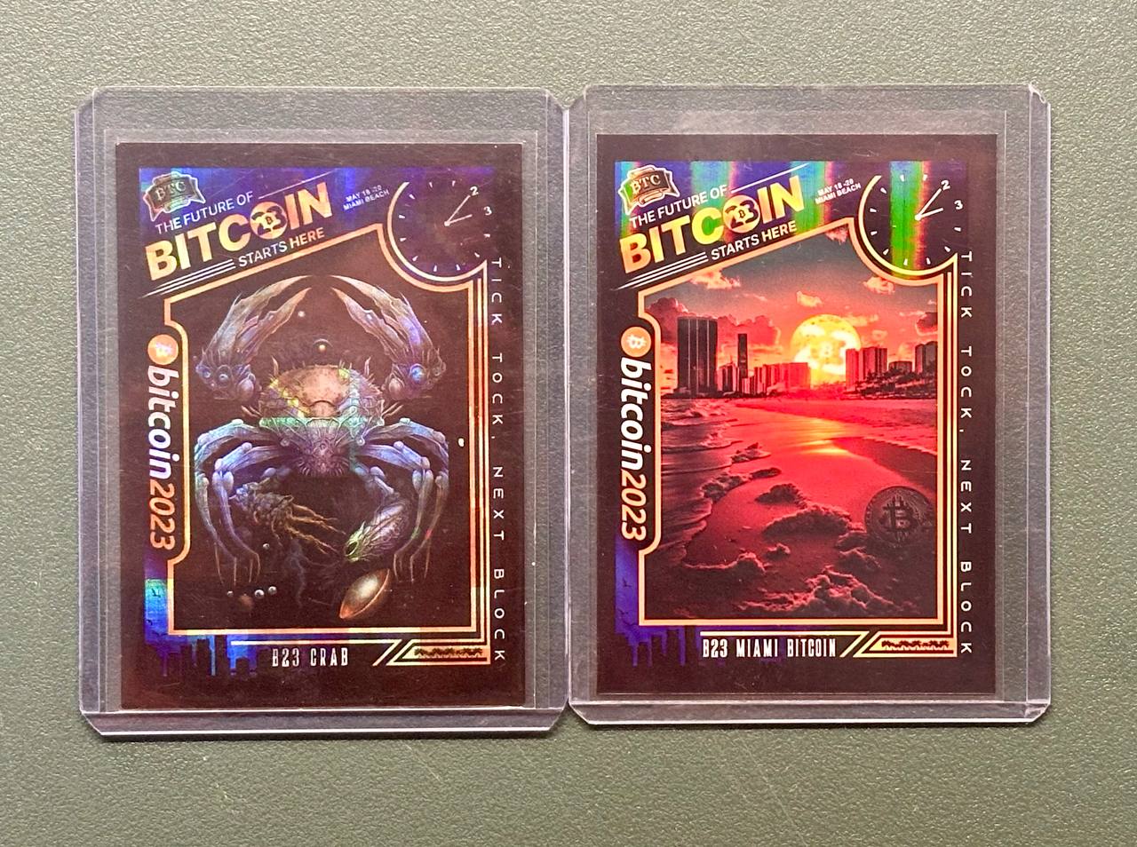 B23 Miami (/1000) + Crab (/500) Commemorative Cards
