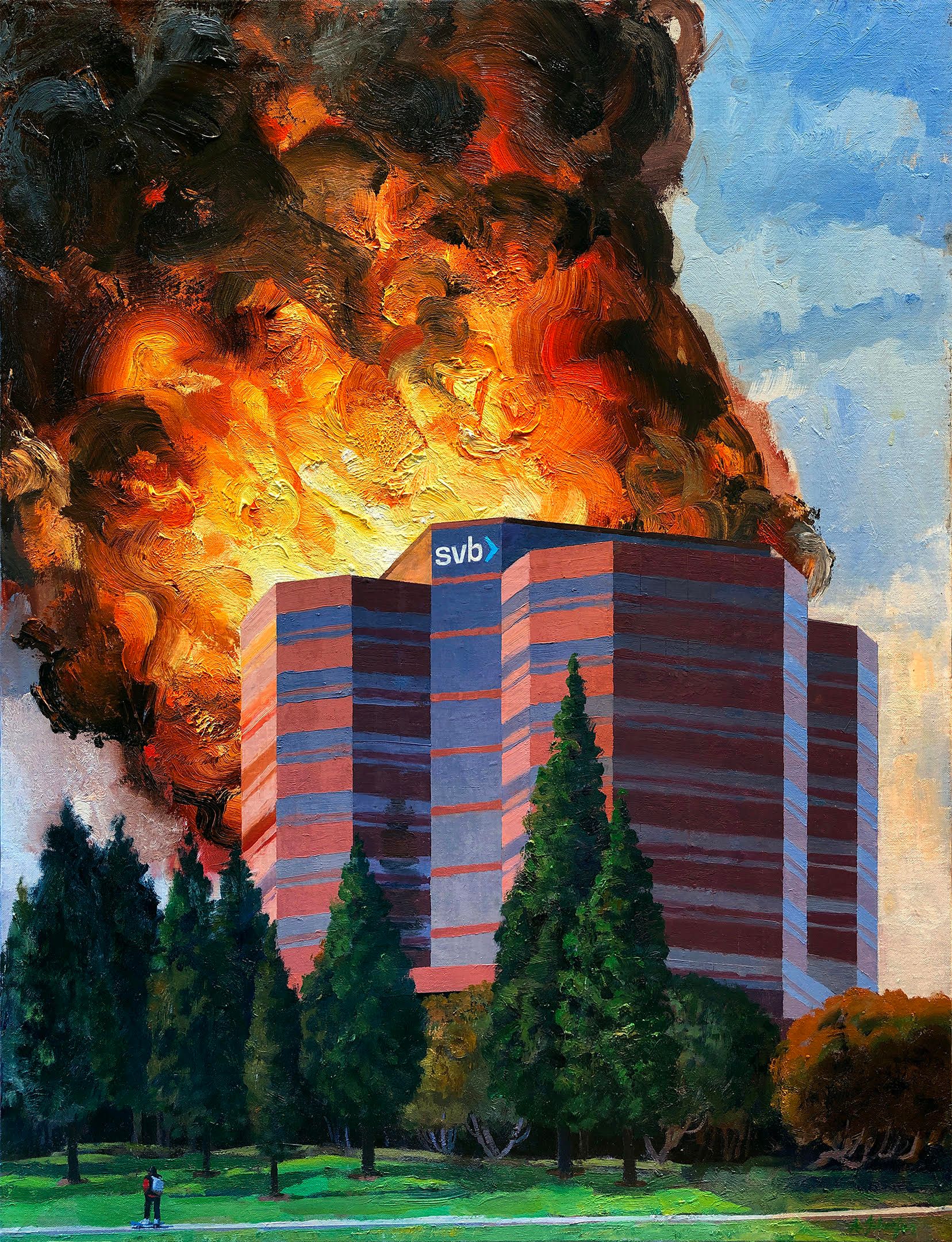 Silicon Valley Bank in Flames