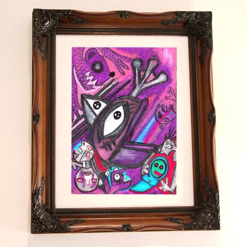 FAKEPEPCASSO.PURPLE original artwork + token