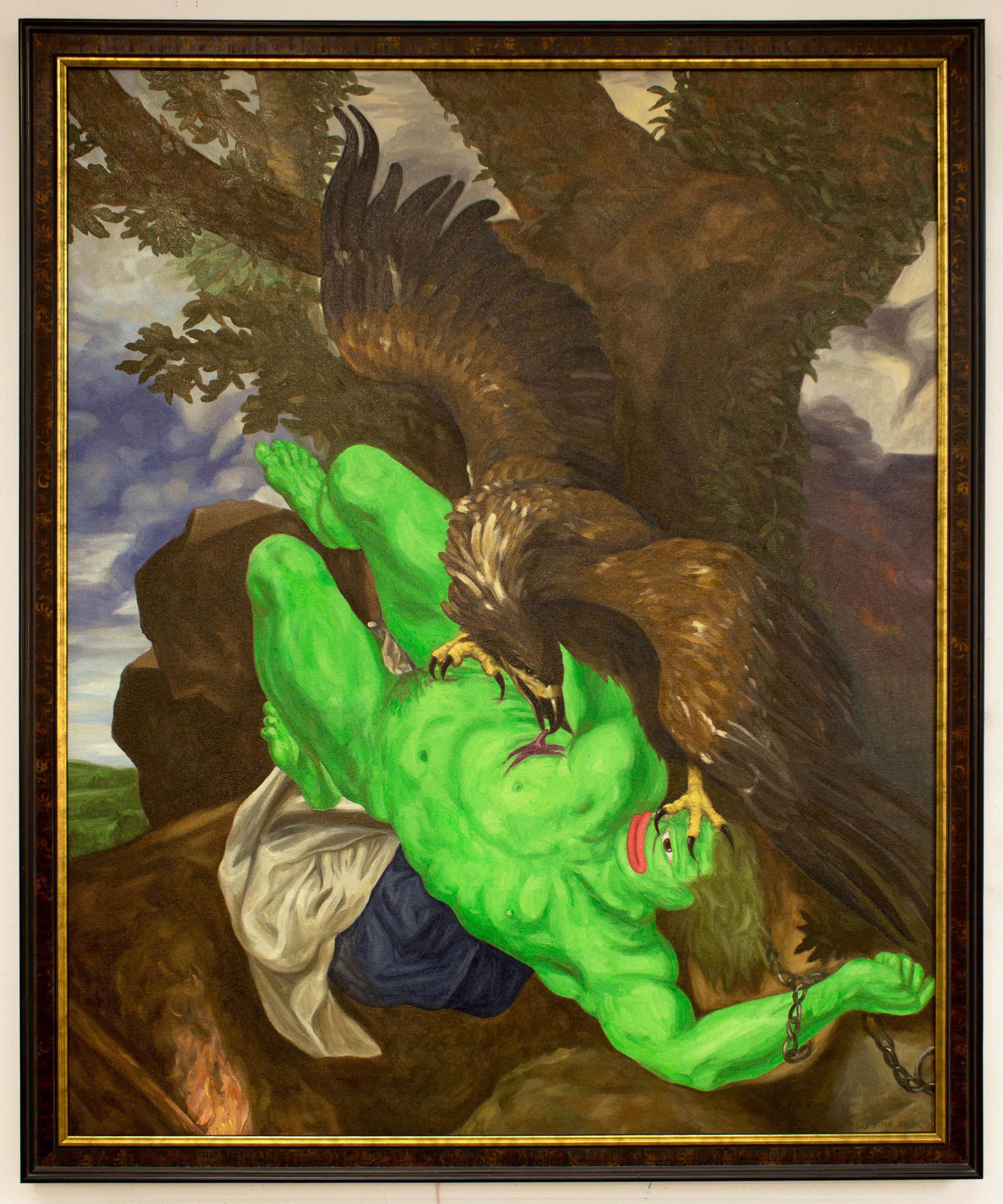 Peprometheus Bound - Oil painting 