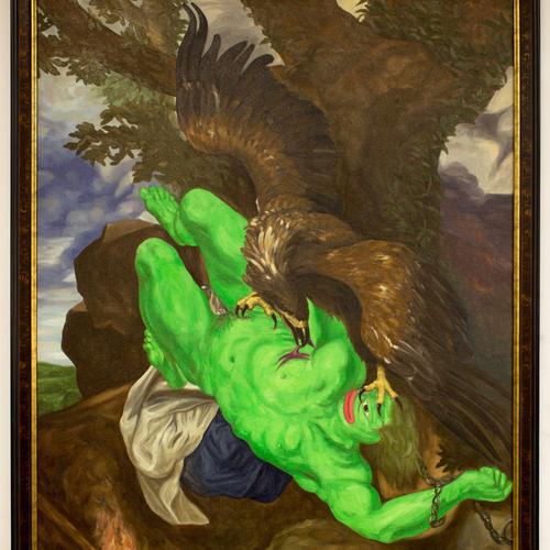 Peprometheus Bound - Oil painting