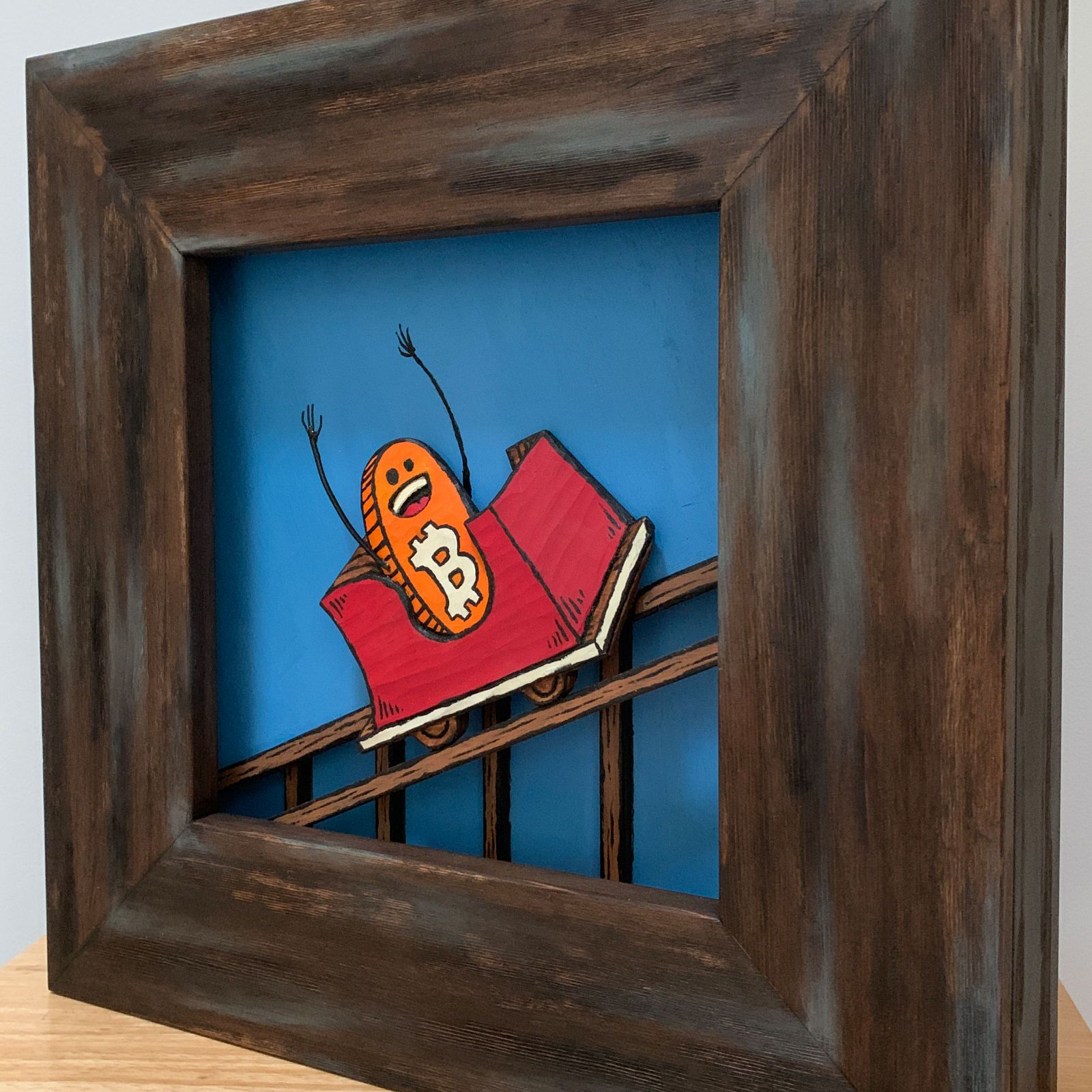 Adjustable Bitcoin Roller Coaster Guy