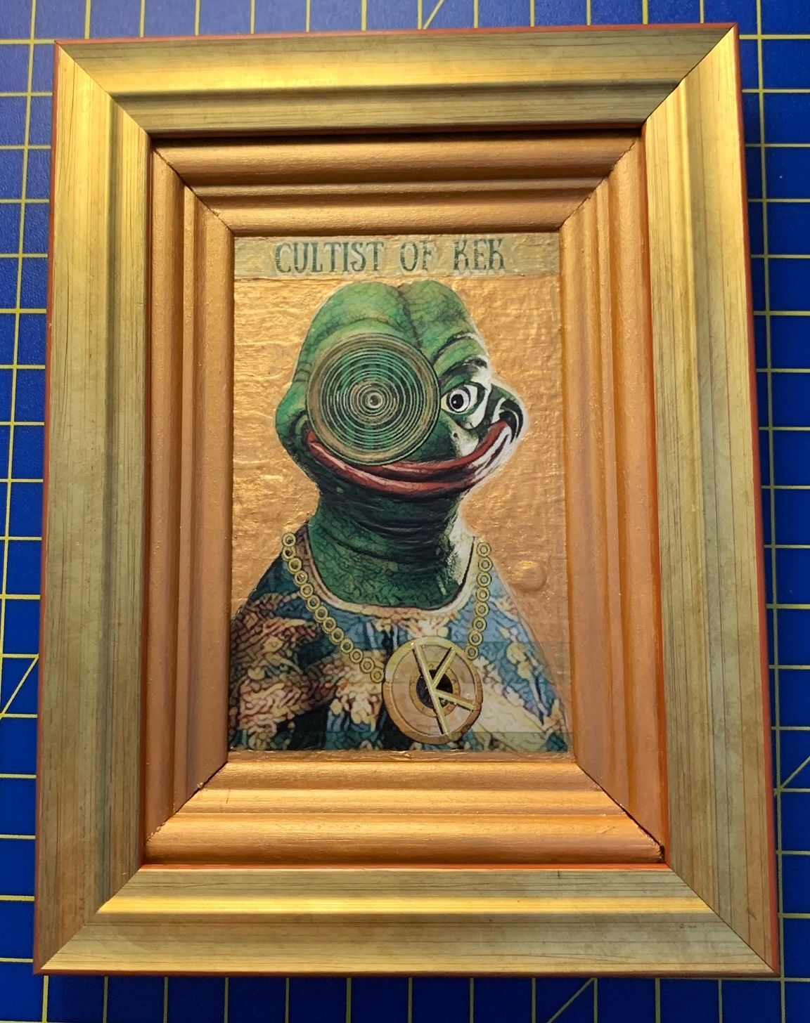 CULTOFKEK Physical Artwork with 1x Digital Token