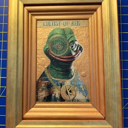 CULTOFKEK Physical Artwork with 1x Digital Token