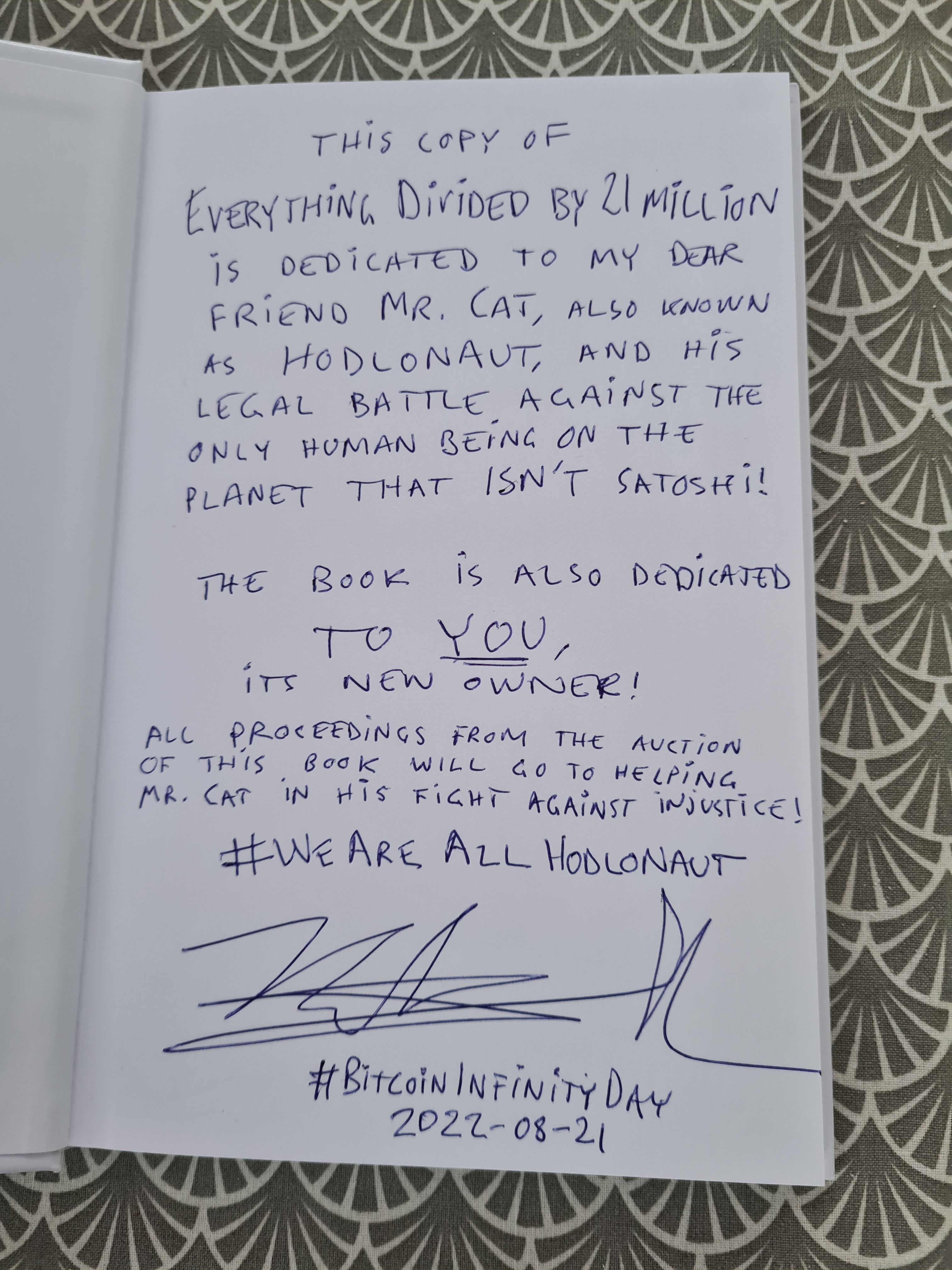 Bitcoin: Everything divided by 21 million SPECIAL HARDCOVER EDITION FOR HODLONAUT