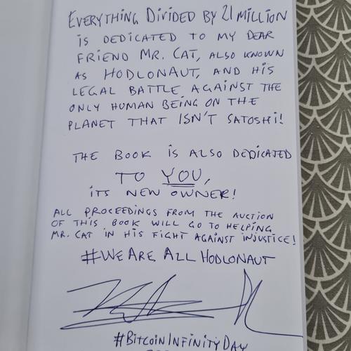 Bitcoin: Everything divided by 21 million SPECIAL HARDCOVER EDITION FOR HODLONAUT