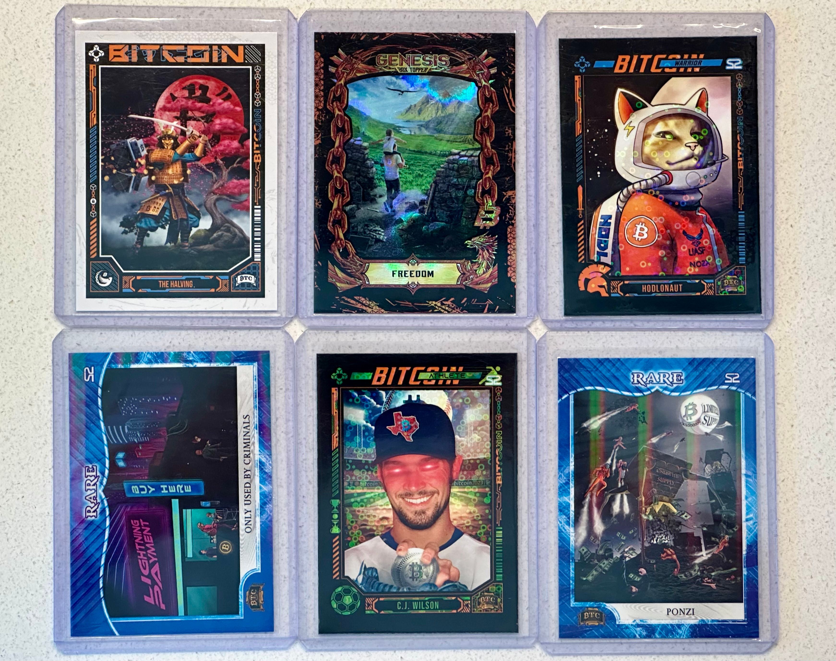 6 Card Lot - Boxtopper, GP #5, S2 Warriors x2, S2 Blues x2
