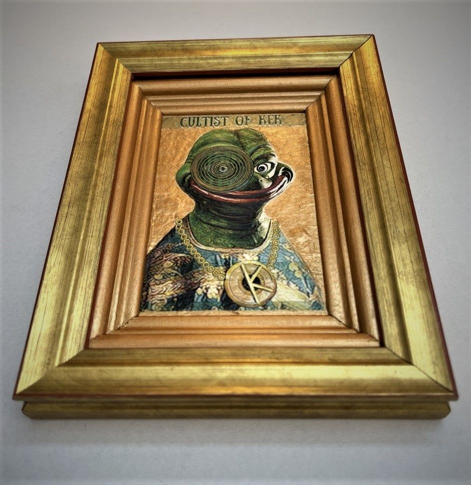 CULTOFKEK (MrHansel) Physical 1/1 'Icon', 15x11cm