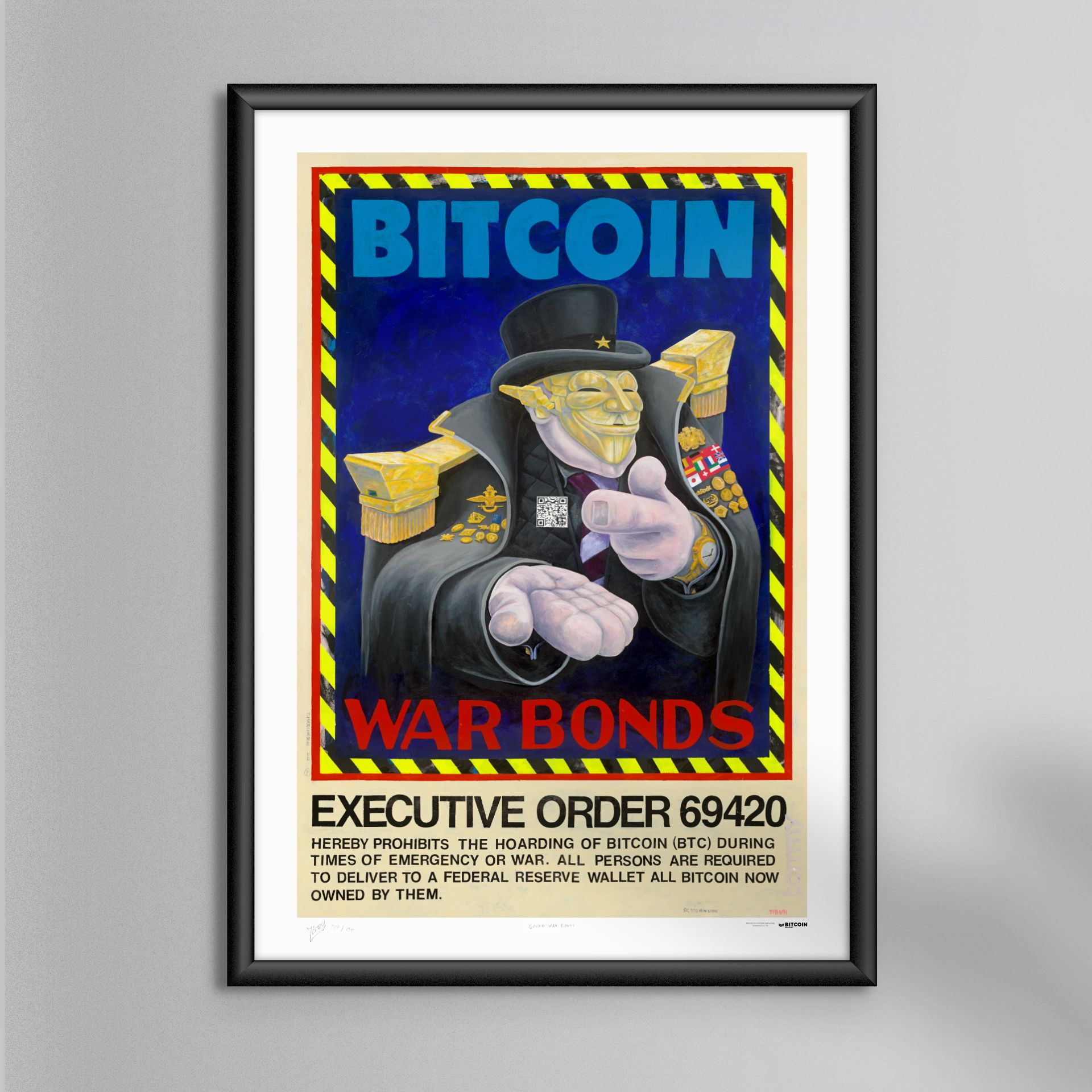 BITCOIN WAR BONDS #001/256 (print)