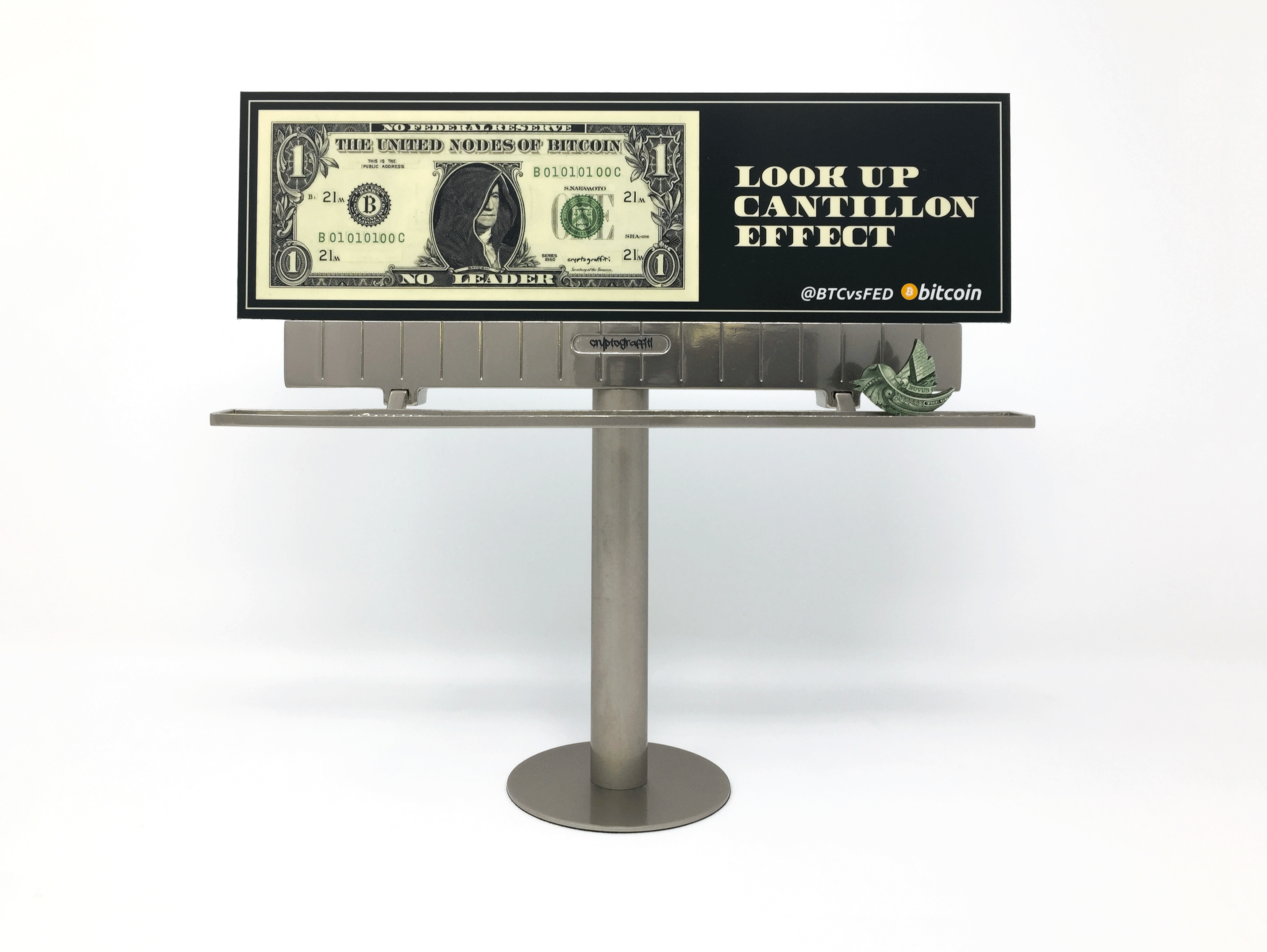 @BTCvsFED mini billboards: LOOK UP CANTILLON EFFECT - Atlanta, GA