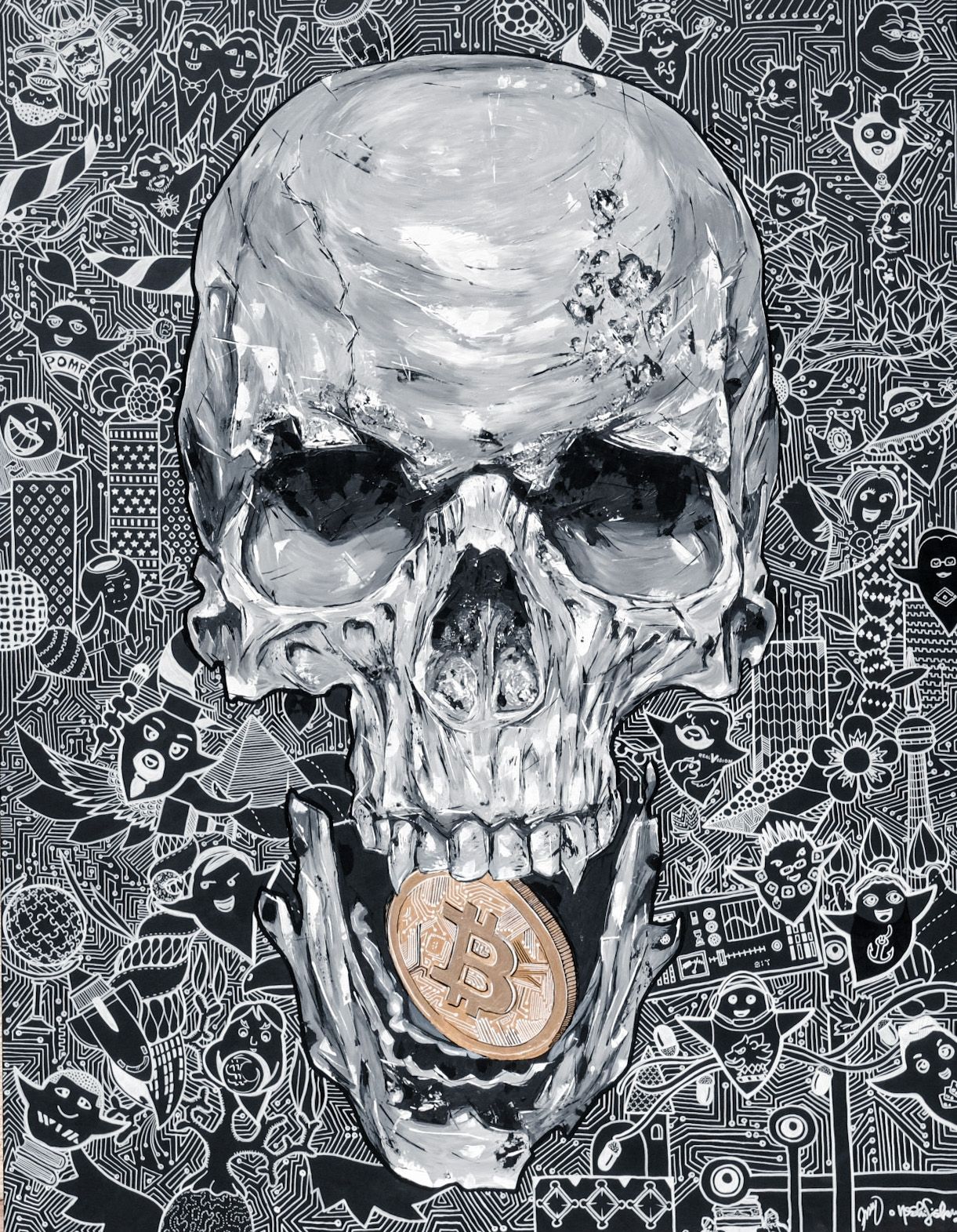 Bitcoin Skull