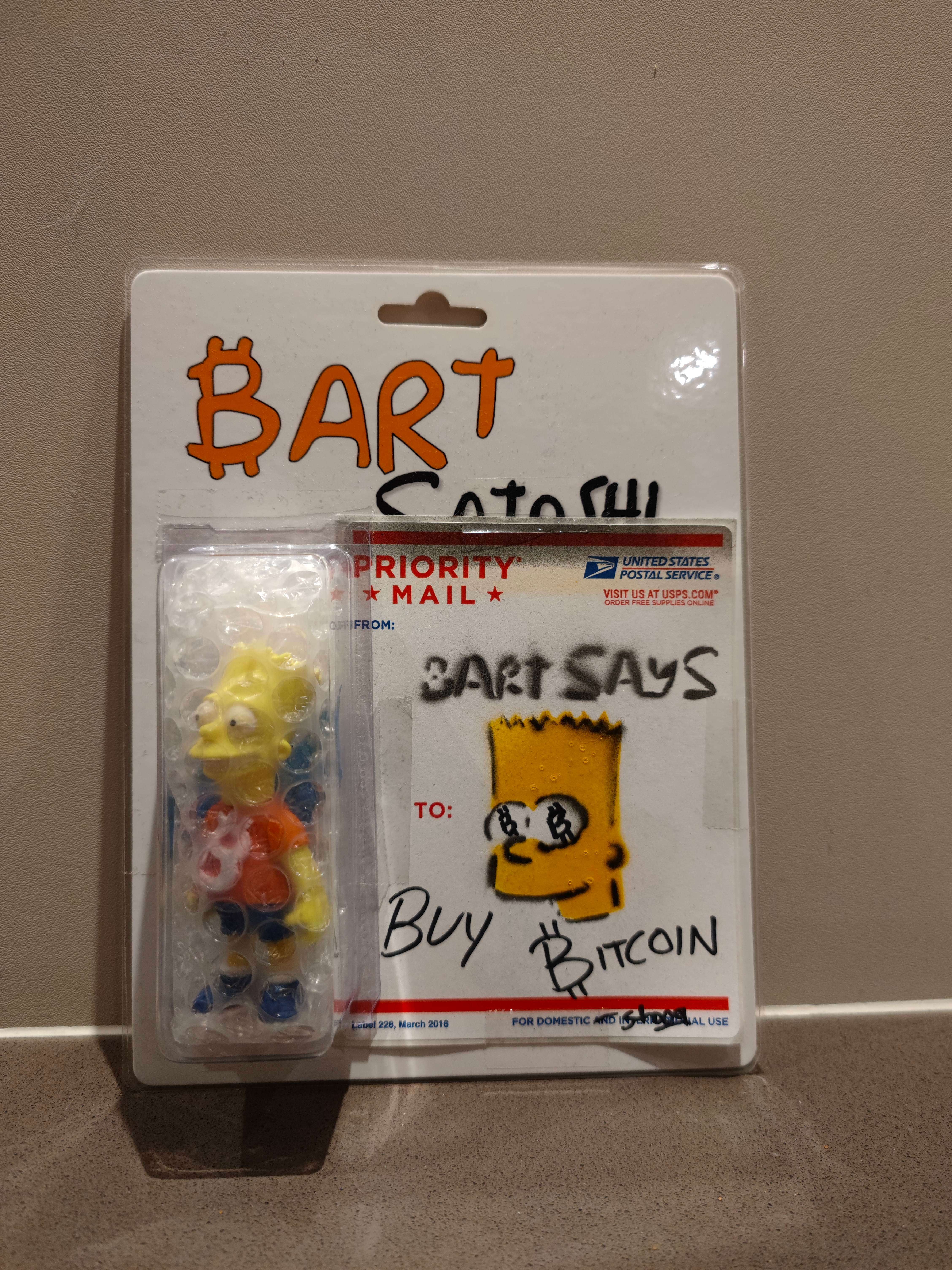 Stoog Bootleg Toys - BART SATOSHI - "Bart has gone all in"