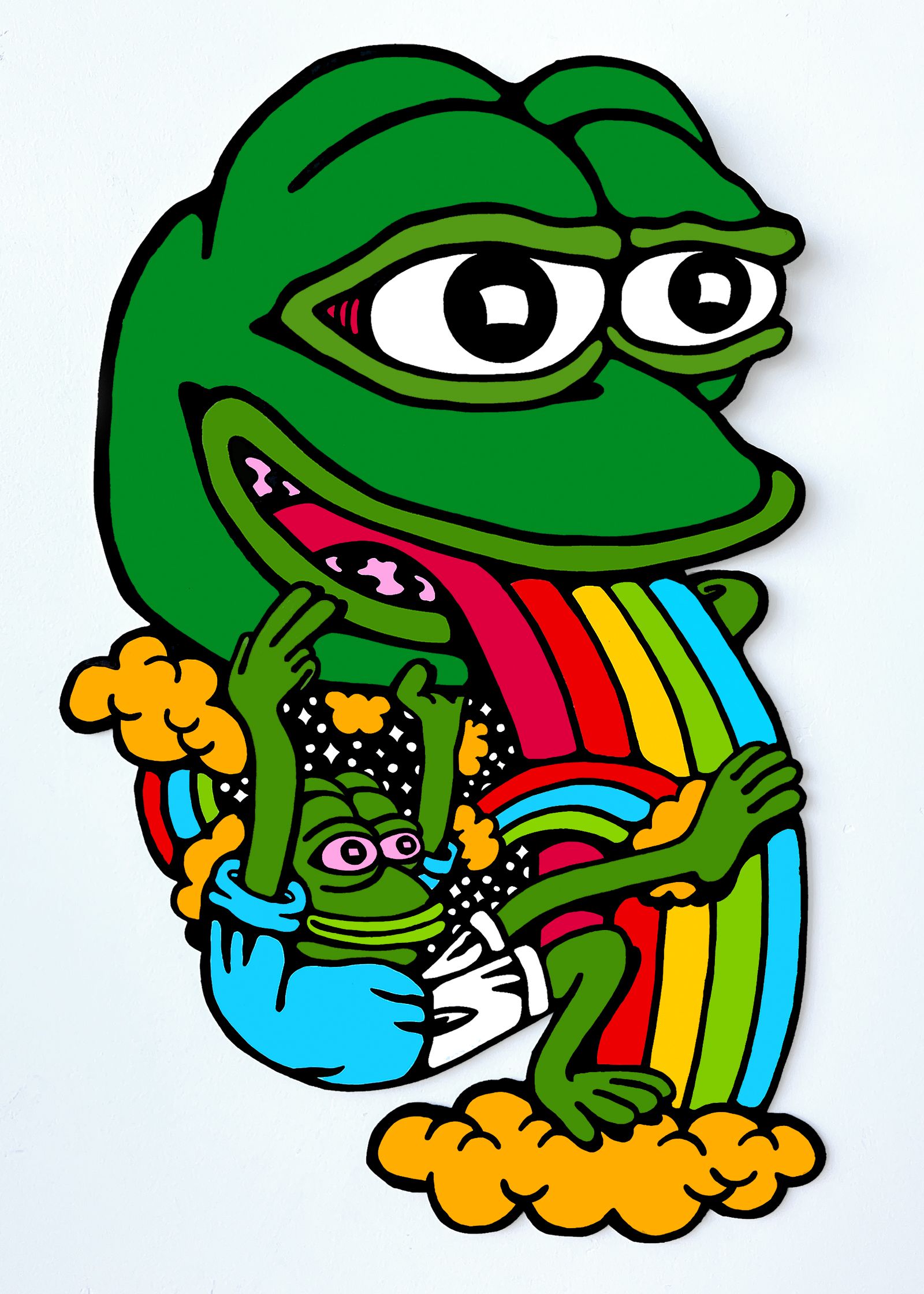 Pepe Rainbow Head