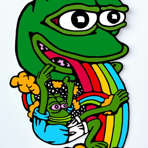 Pepe Rainbow Head
