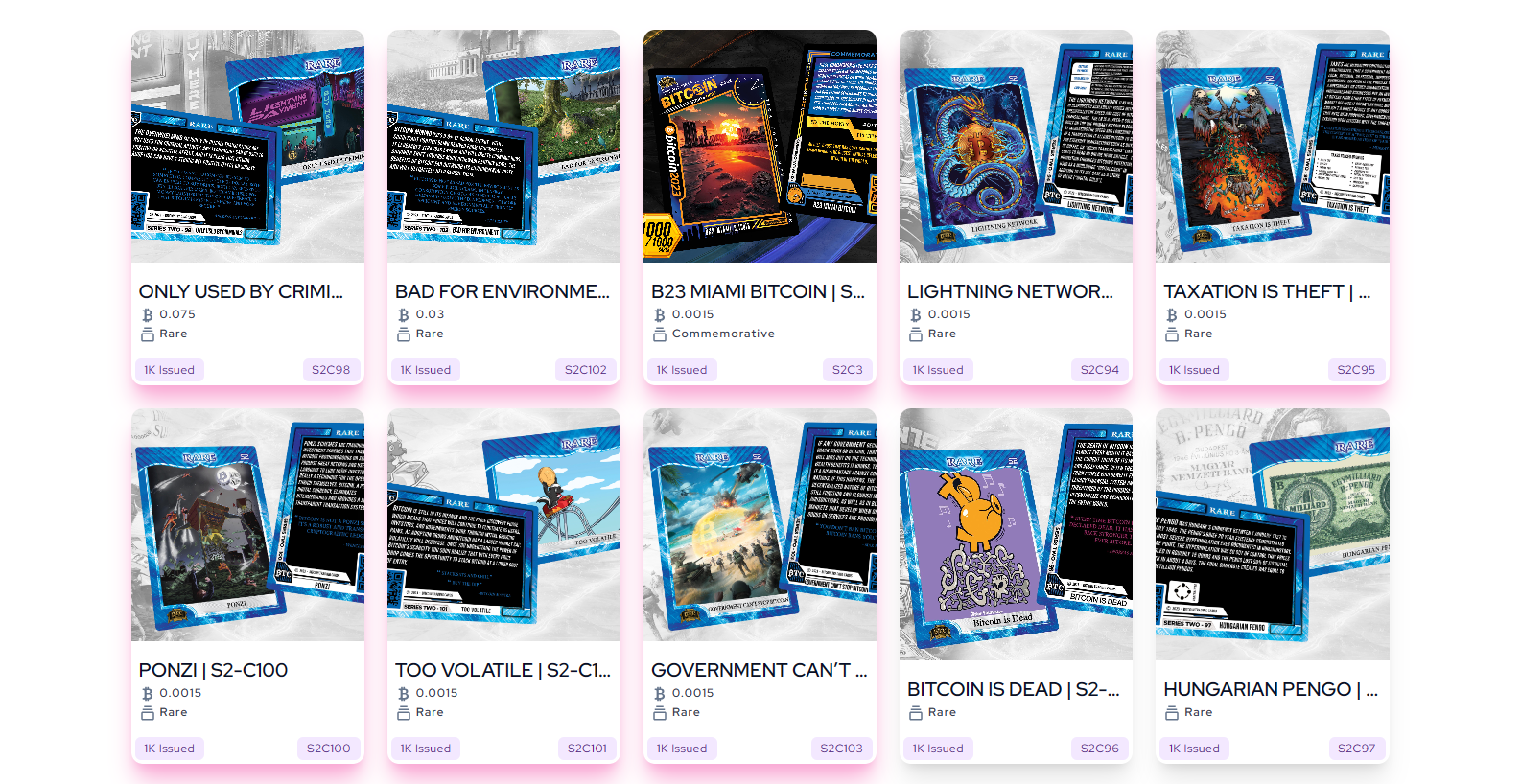 (x3) S2 Blues (#/1000) - Random Selection