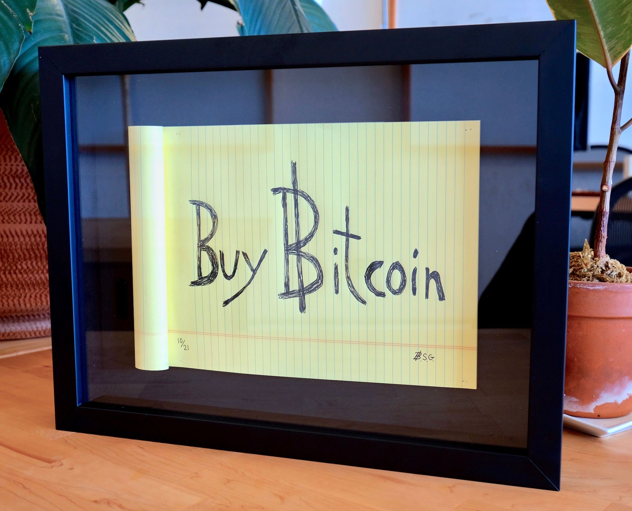 'Buy Bitcoin' Sign - Edition 10/21