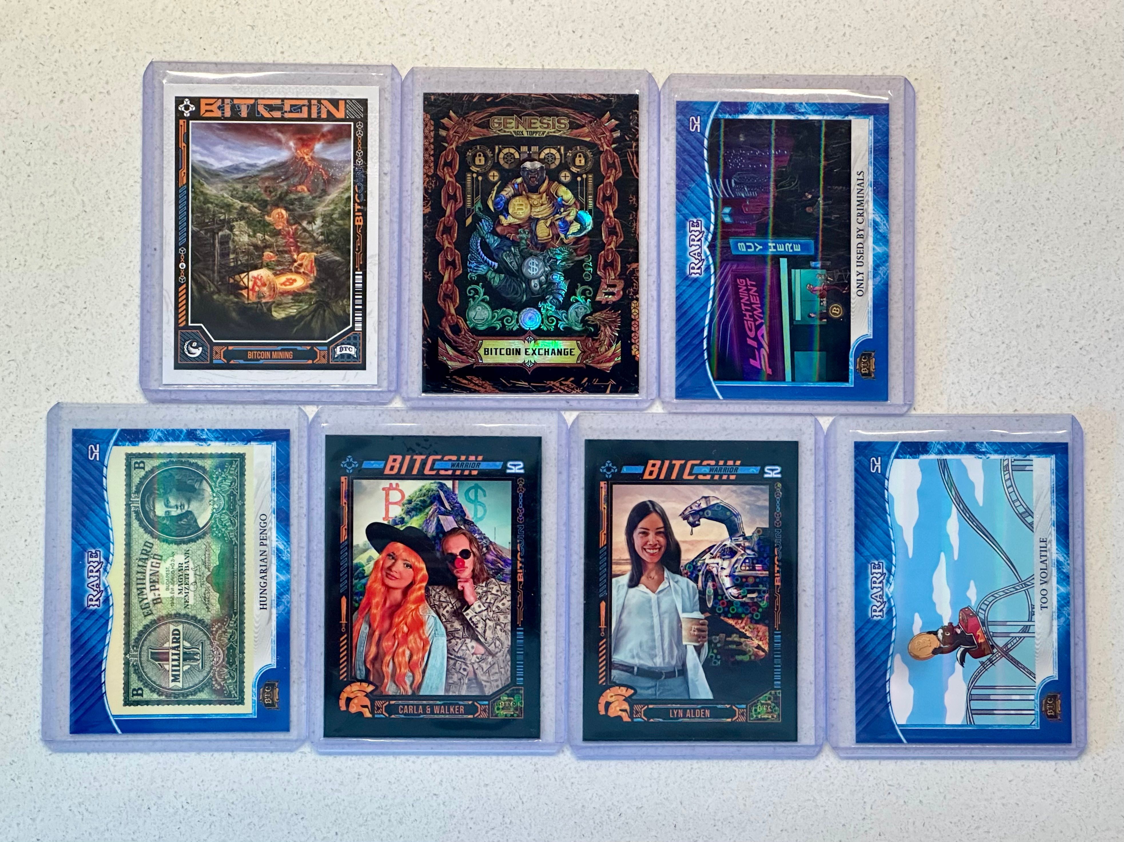 7 Card Lot - Boxtopper, GP #4, S2 Warriors x2, S2 Blues x3