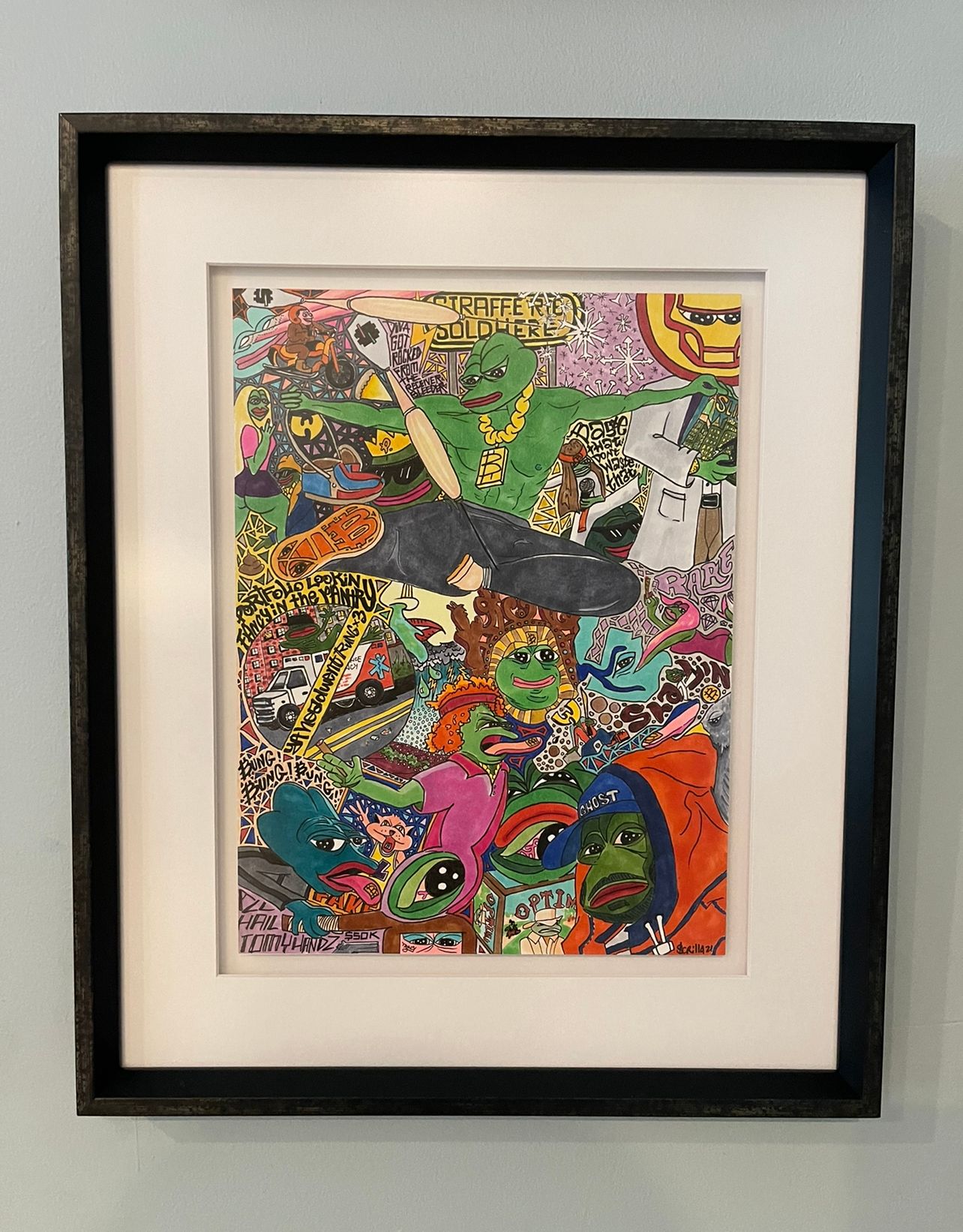 FAKENUTMEG Original Drawing + FAKE RARE Card