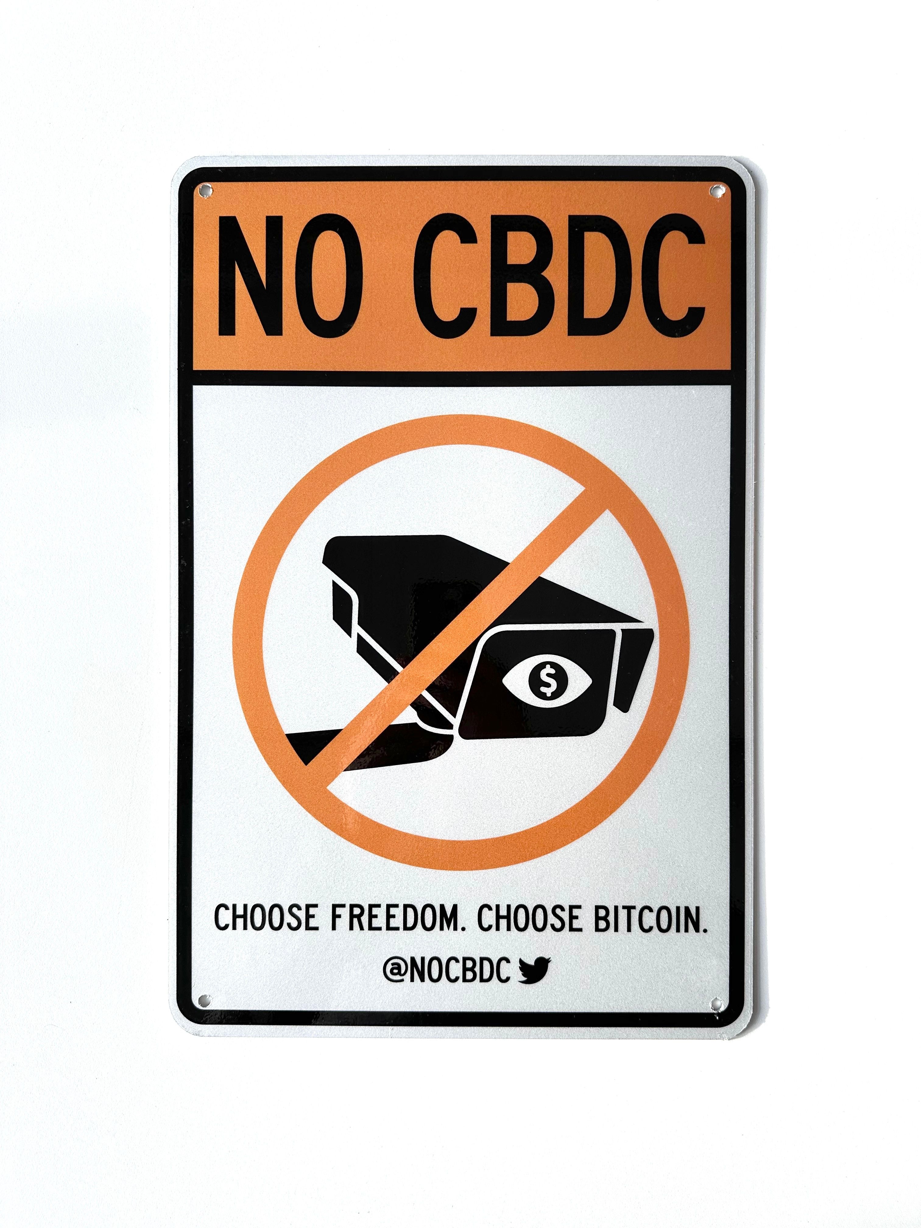 @NoCBDC CAMERA SIGN