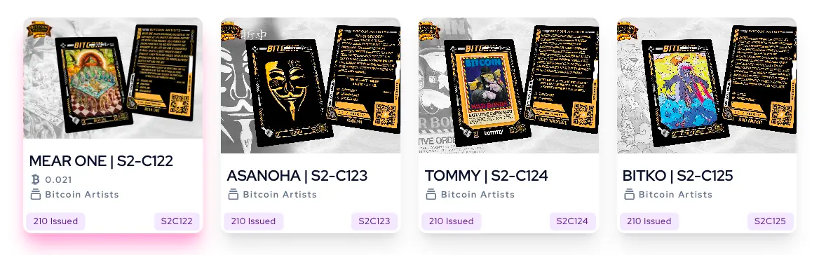 Bitcoin Artists (##/210) - (2-Box Break) - Break #4