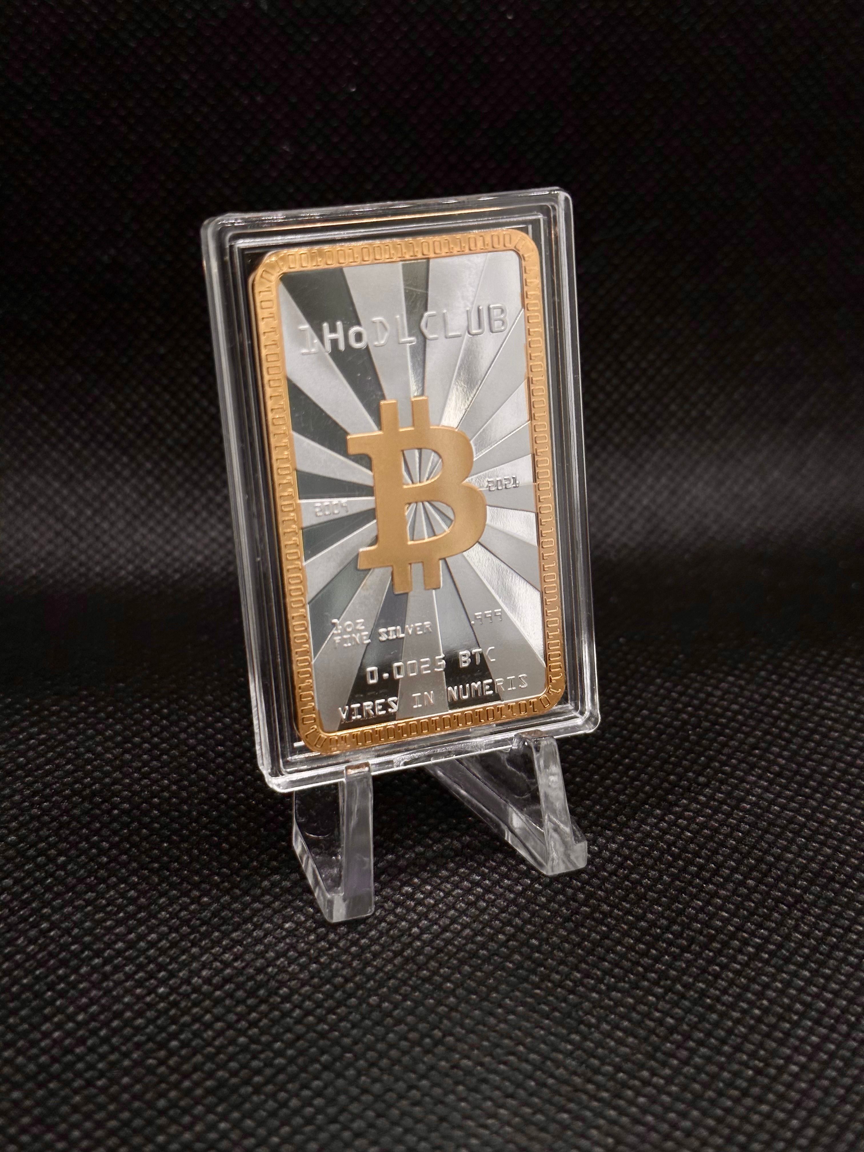 2021 1HodlClub 1oz silver/gilt ingot
