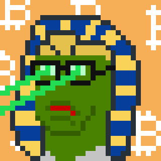 RAREPEPE #263, The Bitcoin LordKek