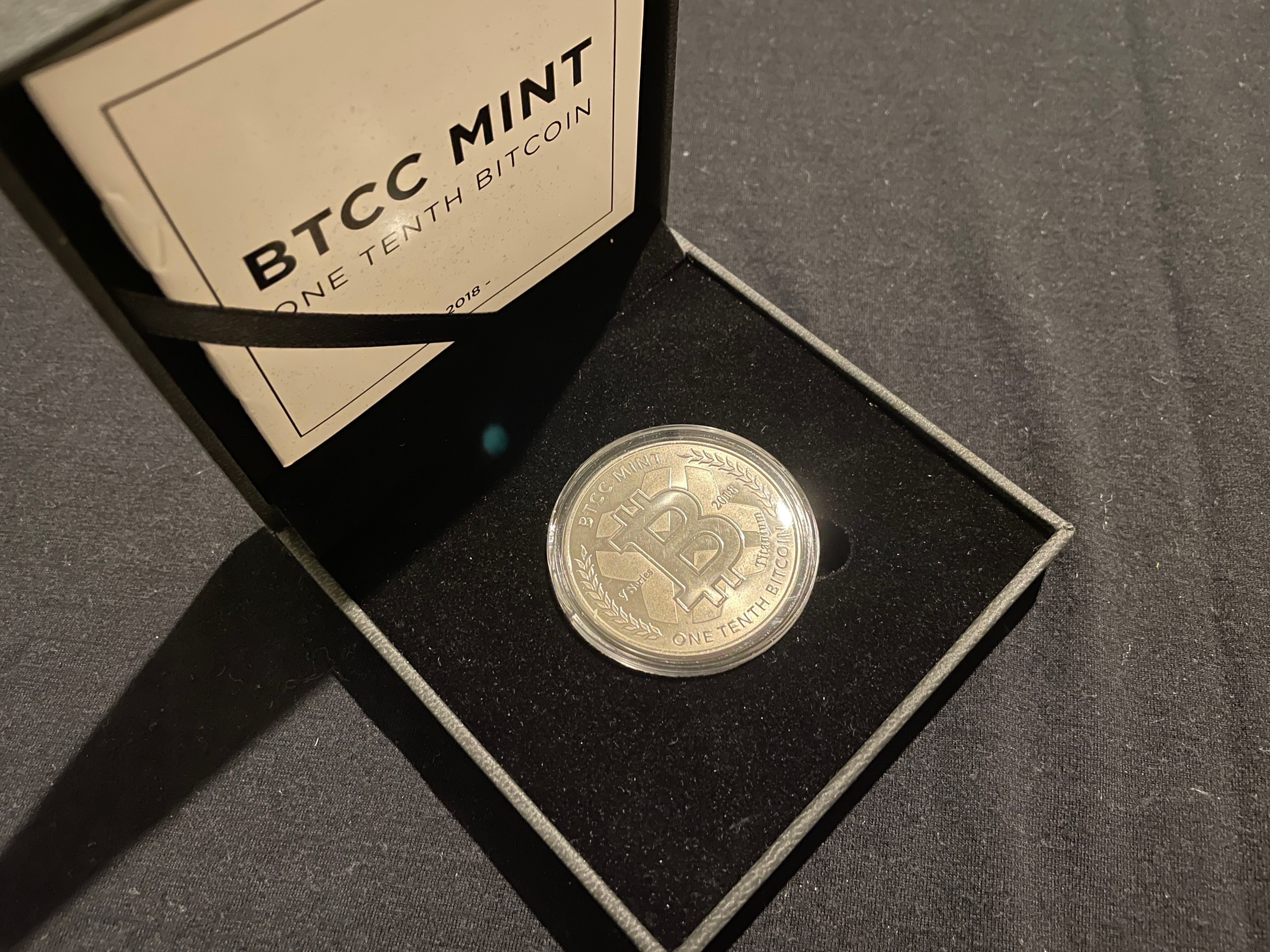 BTCC Mint - 2018 V Series Titanium One Tenth Bitcoin #707