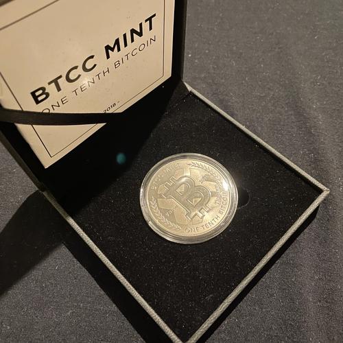 BTCC Mint - 2018 V Series Titanium One Tenth Bitcoin #707