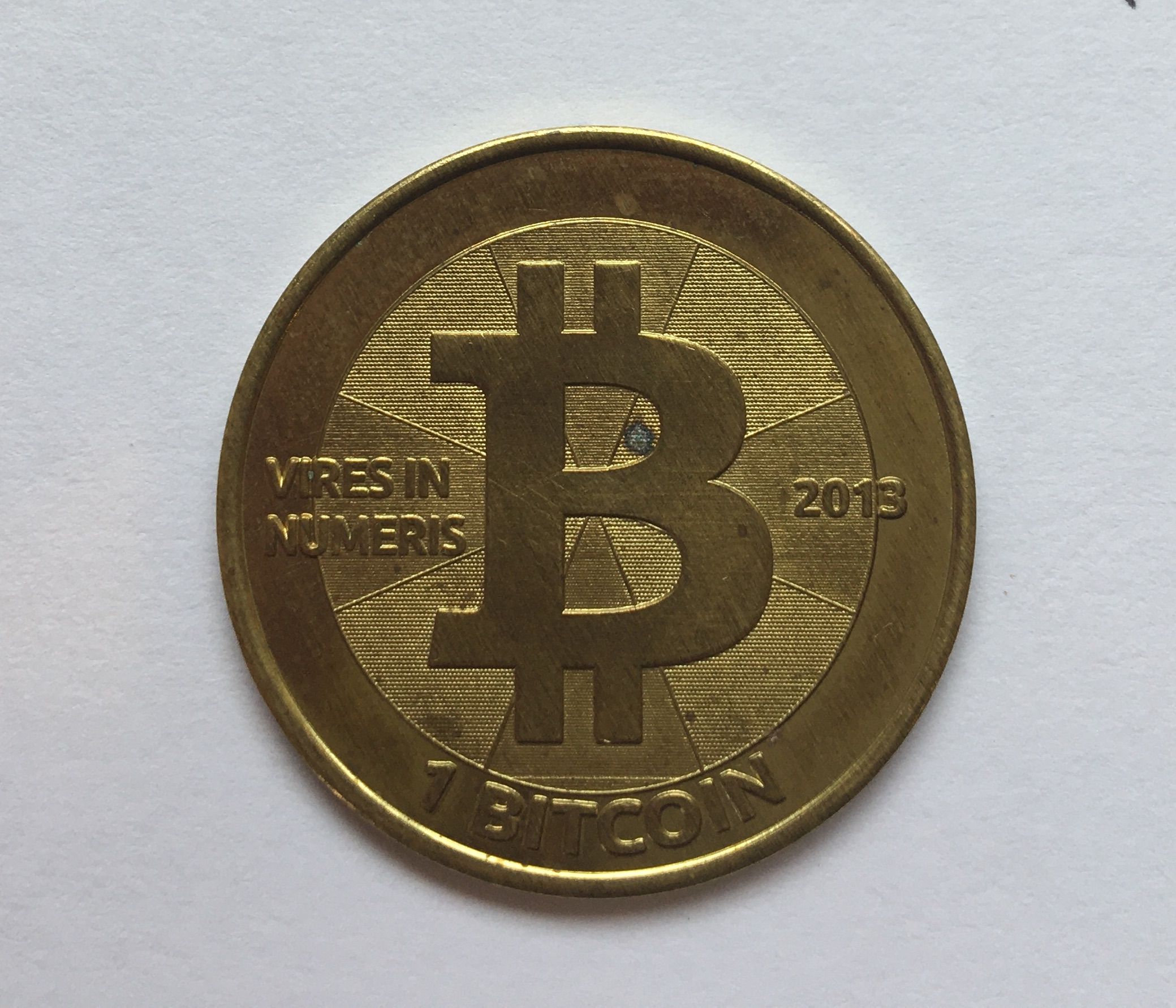 Casascius coin, 1 Bitcoin loaded, Series 2 2013