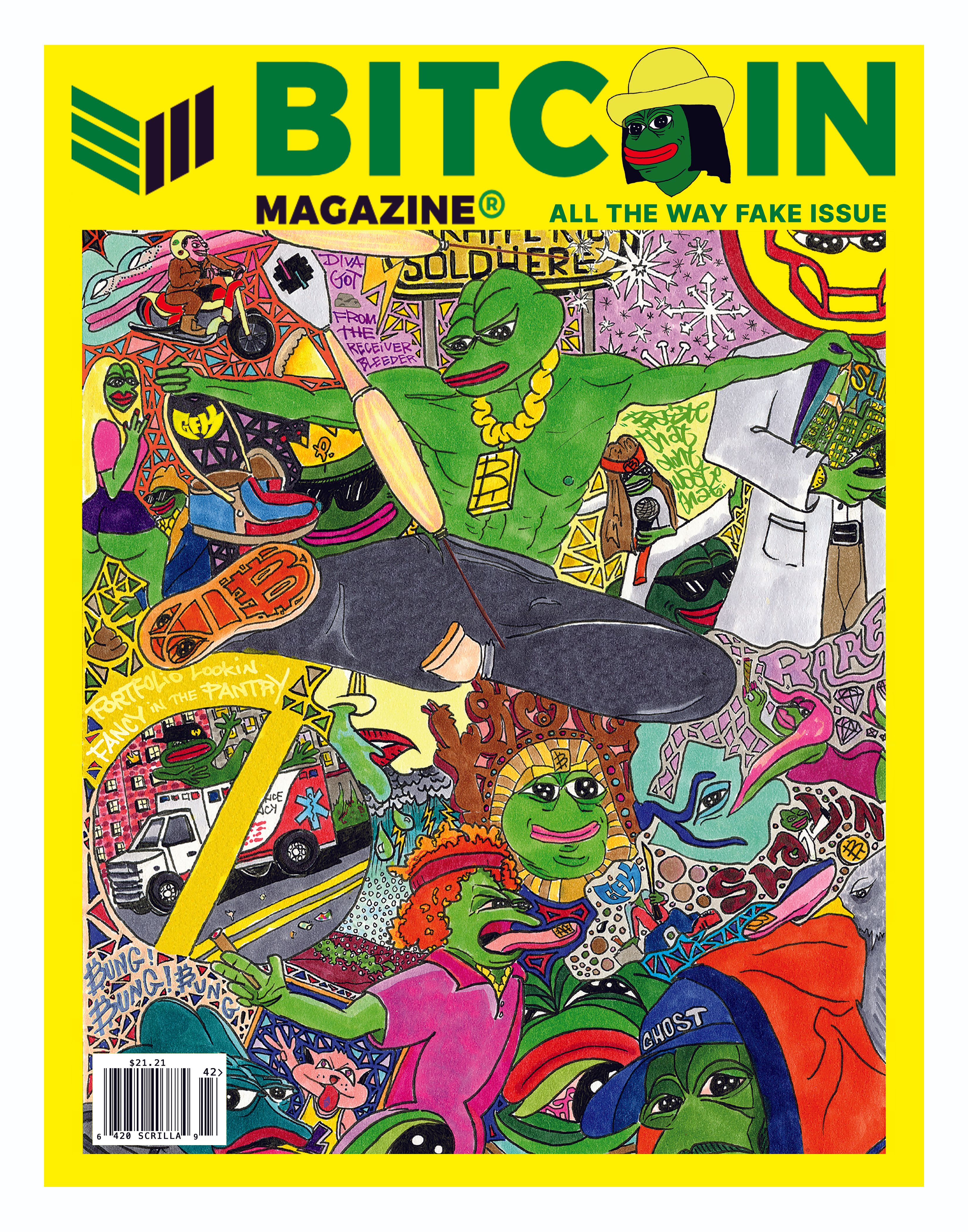 Rare Scrilla: FAKE Bitcoin Magazine Cover