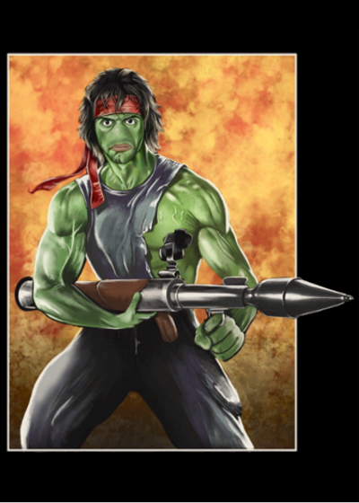 Rare Pepe: RAMBOPEPE